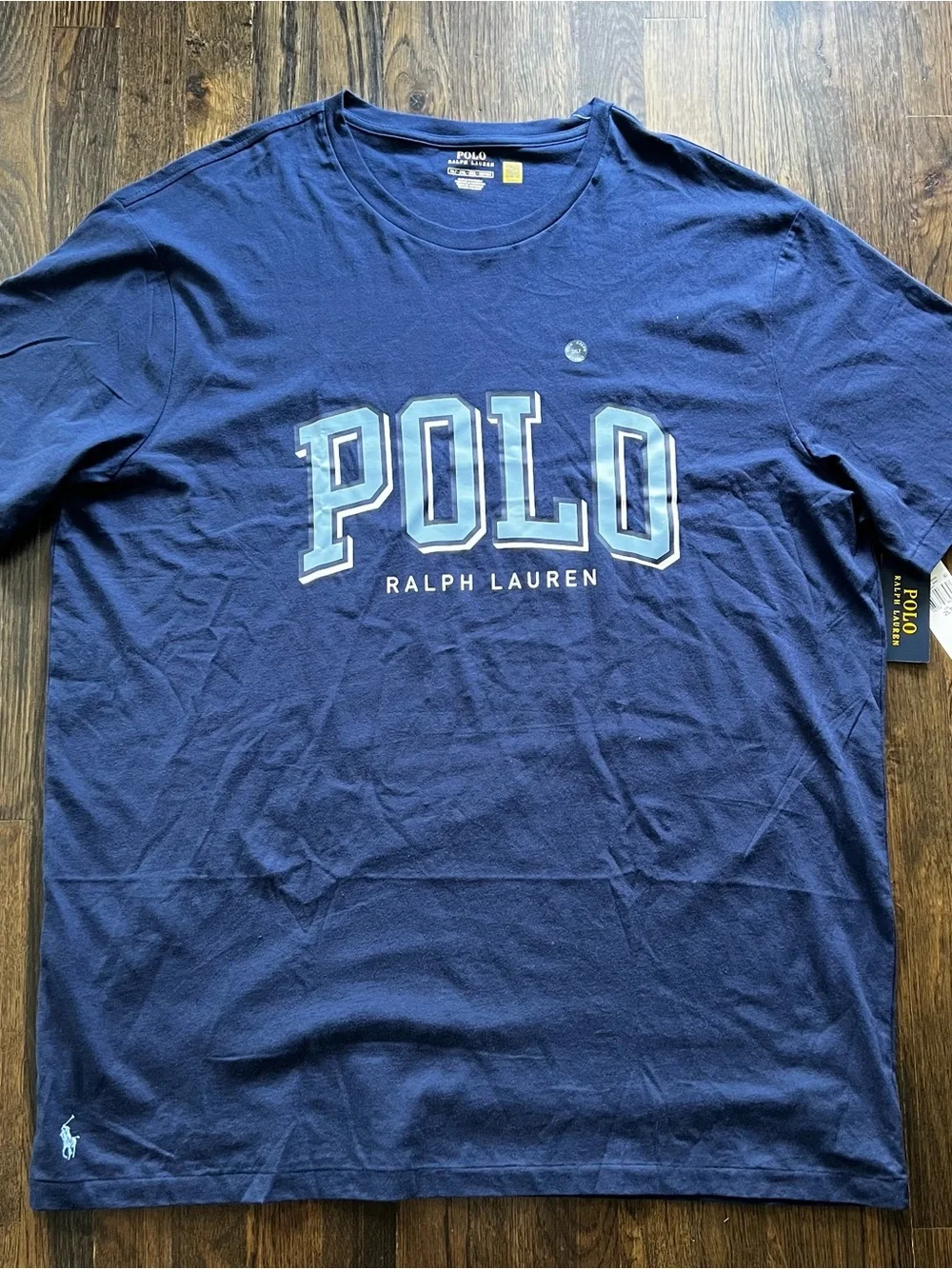 Polo by Ralph Lauren Men's Navy Graphic Logo Tee 2XLT